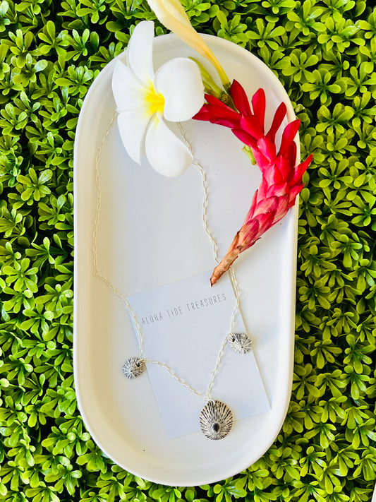 Sterling SIlver ‘Opihi Necklace 18”