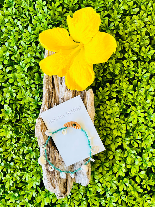 Hawaiian Shell Anklet 8”