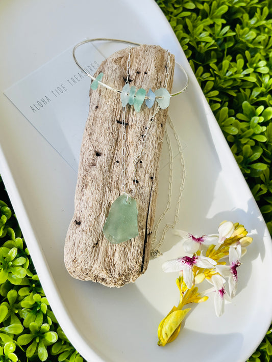 Shades of Blue Sea Glass Set