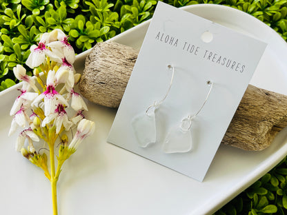 Sterling Silver Sea Glass Earrings