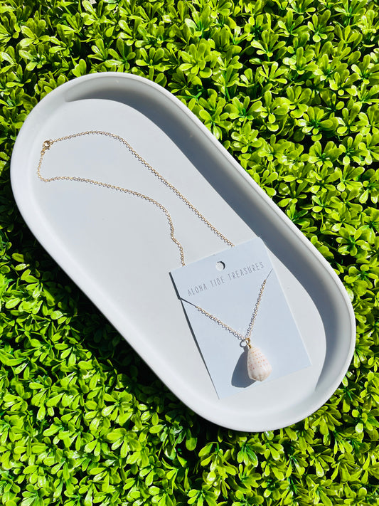 14K GF Abbreviated Cone Shell  Necklace 16"